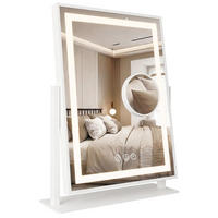 SPIEGEL Rea Led Lumi White 30x40cm - Weiß, Metall (36.5/47.5/8.5cm) - REA
