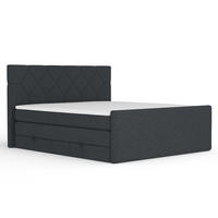 BOXSPRINGBETT Toma Schwarz 200/200 cm - Schwarz, Holz/Holzwerkstoff (200/200cm) - Maison de Reve