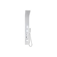 DUSCHSÄULE - 20 cm x 44 cm - metall - weiß Tyra - Weiß, Metall (20/150/44cm) - Vente-Unique