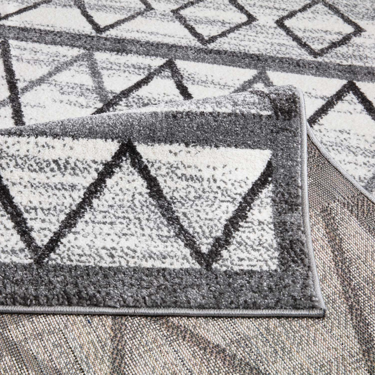 KURZFLOR-TEPPICH Young 964 Grau 190x280 cm - Creme/Grau, Textil (190/280cm) - carpet city