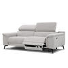 RELAXSOFA FIERO 3-Sitzer mit 1 Relaxfunktion, hellgrau - Hellgrau/Schwarz, Holzwerkstoff/Textil (212/82/103cm) - Courtois Laville