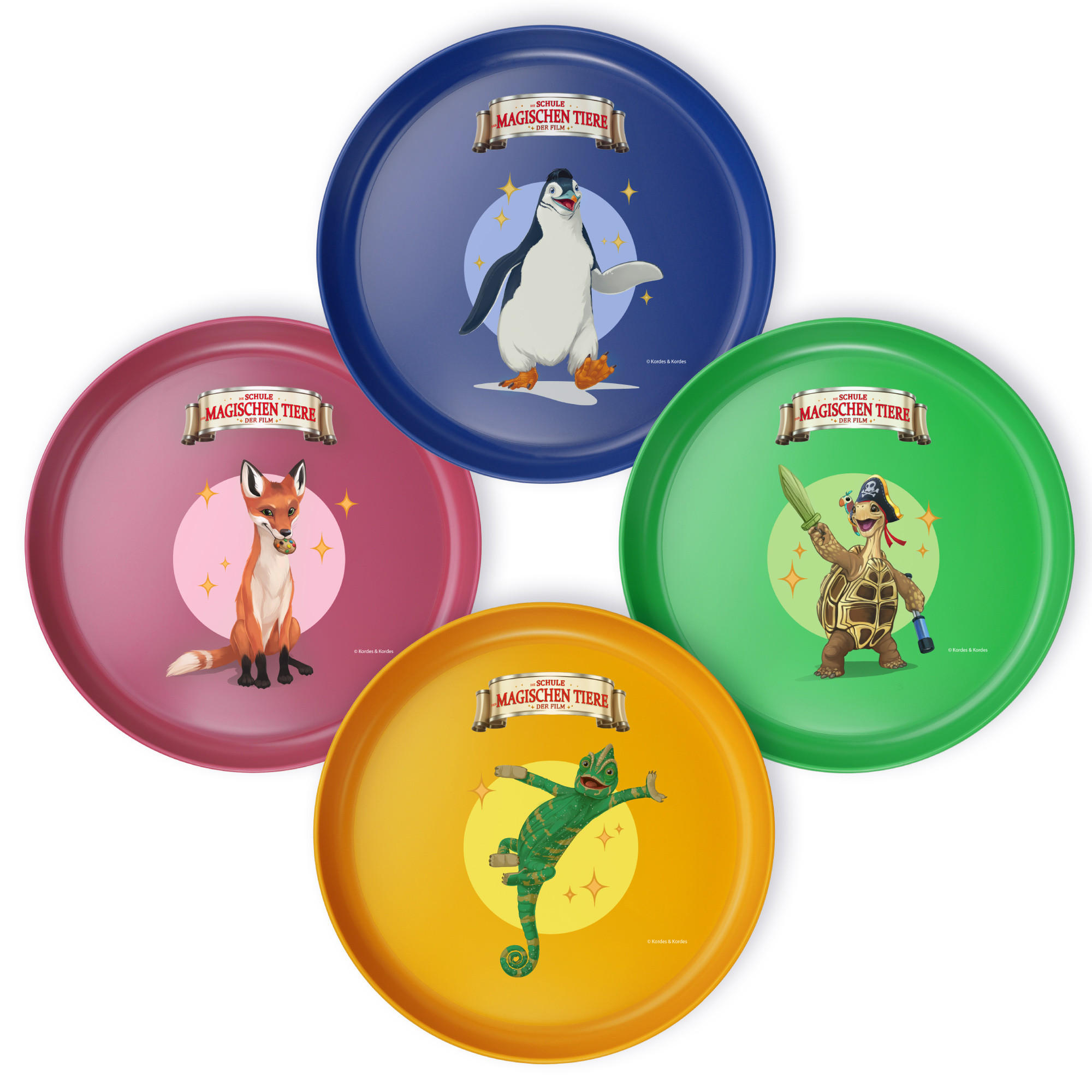 KINDER-TELLER Set 4-teilig - Multicolor, Kunststoff (19.2/2.55/20cm) - Stoneline