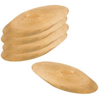 SERVIERBRETT, Baumscheibe Birke, 5 Stück - 35 x 16 x 2,5cm - Naturfarben, Holz (16/35cm) - Kesper