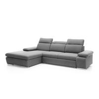 ECKSOFA ORLANDO Grau 285x194x100 cm - Grau, Textil (285/194cm) - FURNLUX