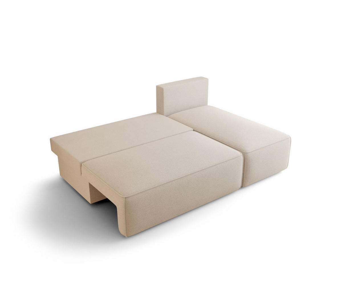 ECKSOFA mit Schlaffunktion SAVIO MINI Curio 99 Rechts - Schwarz, Textil (200/140cm) - Bedante