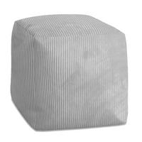 SITZSACK CUBE Cool Gray - Grau, Textil (60/60/60cm) - Dreamroots