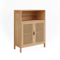 MIDISCHRANK Liora Bambus 60 x 80 cm - Braun, Holzwerkstoff (60/80/29cm) - Vicco