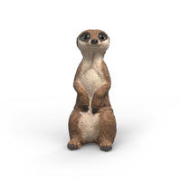 WILDTIER-ERDMÄNNCHEN-FIGUR - Beige, Kunststoff (4.3/1.8/4cm) - Schleich