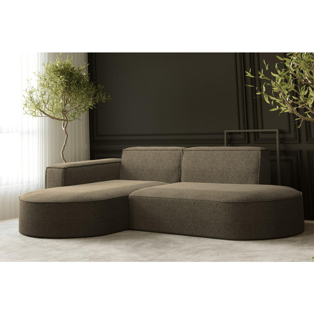Thumbnail - Kaiser Möbel Ecksofa, Cappuccino, Holz, 5-Sitzer, L-Form,L-Form, 236x165 cm, Reach, Wohnzimmer, Sofas & Couches, Wohnlan...