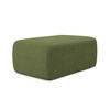 POUF Chenille Stoff Grün - Dunkelgrün/Schwarz, Kunststoff/Textil (102/40/62cm) - Makamii