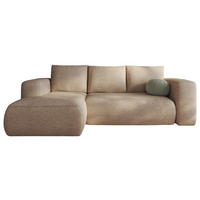 ECKSOFA LAMBI, Beige - Lambi 06 - Beige, Textil (114/266cm) - Moderno Meble