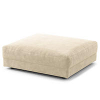 POLSTERHOCKER - Schwarz/Weiß, Kunststoff/Textil (105/38/117cm) - home24