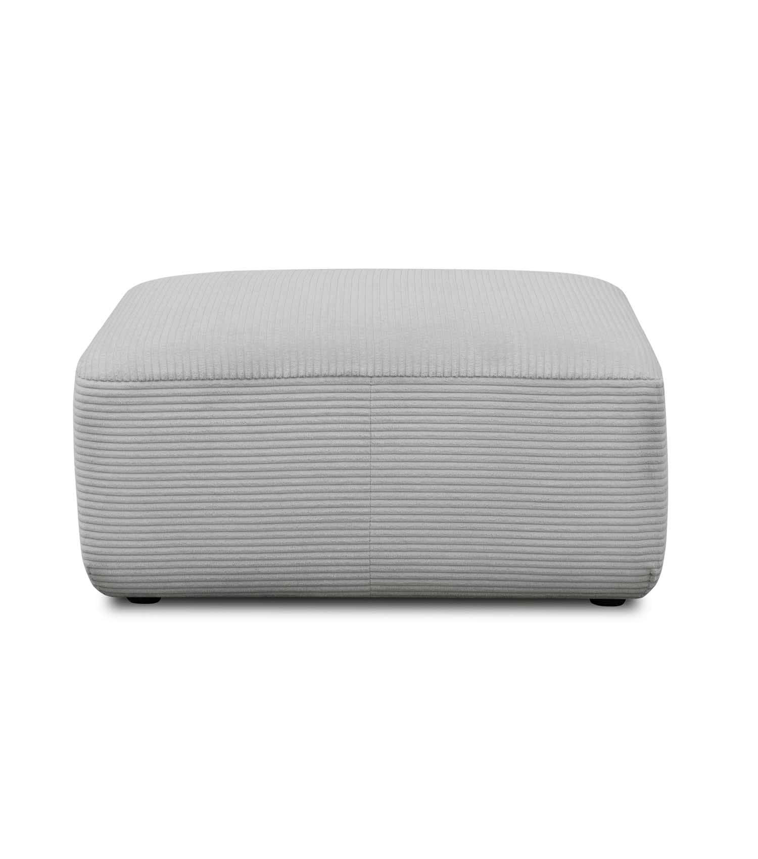 POLSTERHOCKER Cubo - Grau, Textil (91/91cm) - Mokebo