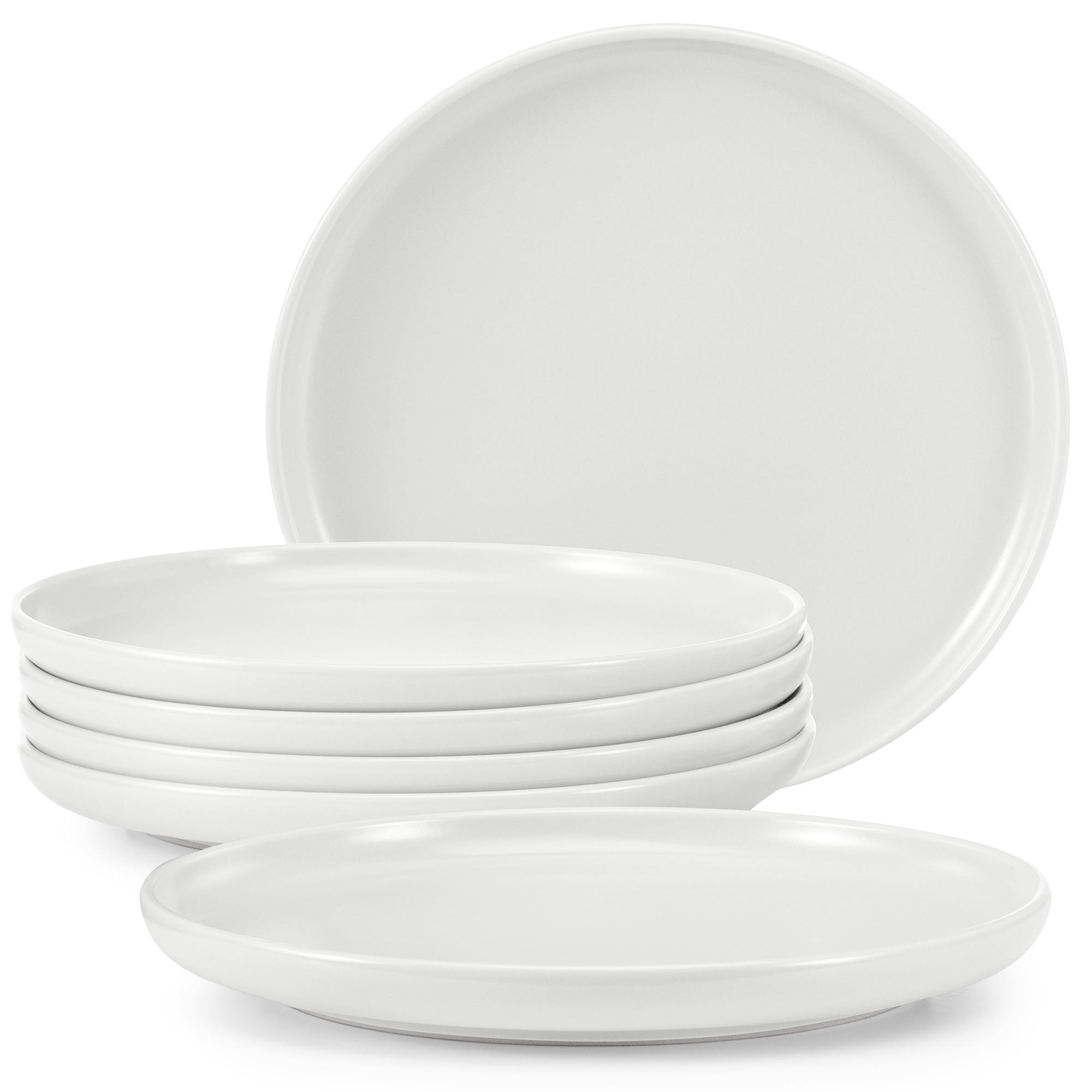 TELLER-SET VICTO 6-tlg Dessertteller - Weiß, Keramik (20/2/20cm) - KONSIMO®