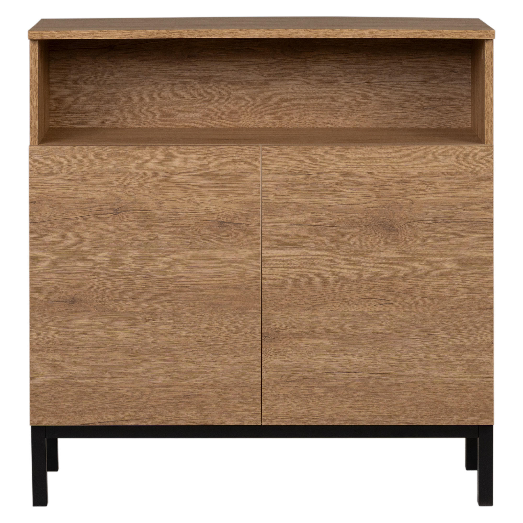 SCHUHSCHRANK Kolb Natur 80 cm x 82 cm - Braun, Holzwerkstoff (80/82/30cm) - Kenay Home