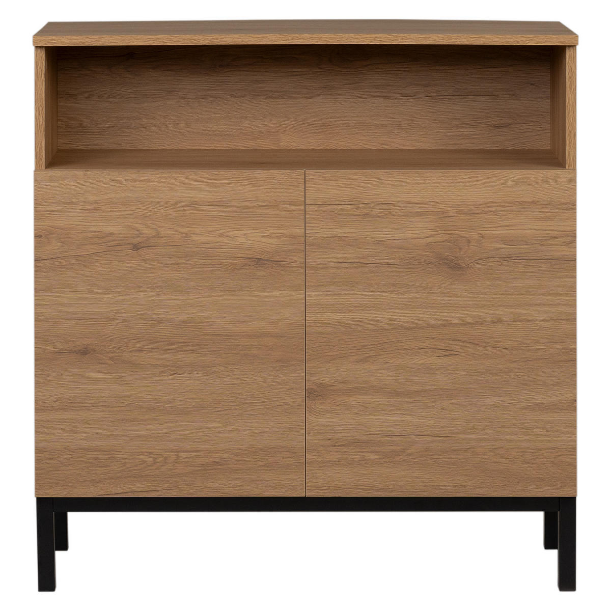 SCHUHSCHRANK Kolb Natur 80 cm x 82 cm - Braun, Holzwerkstoff (80/82/30cm) - Kenay Home