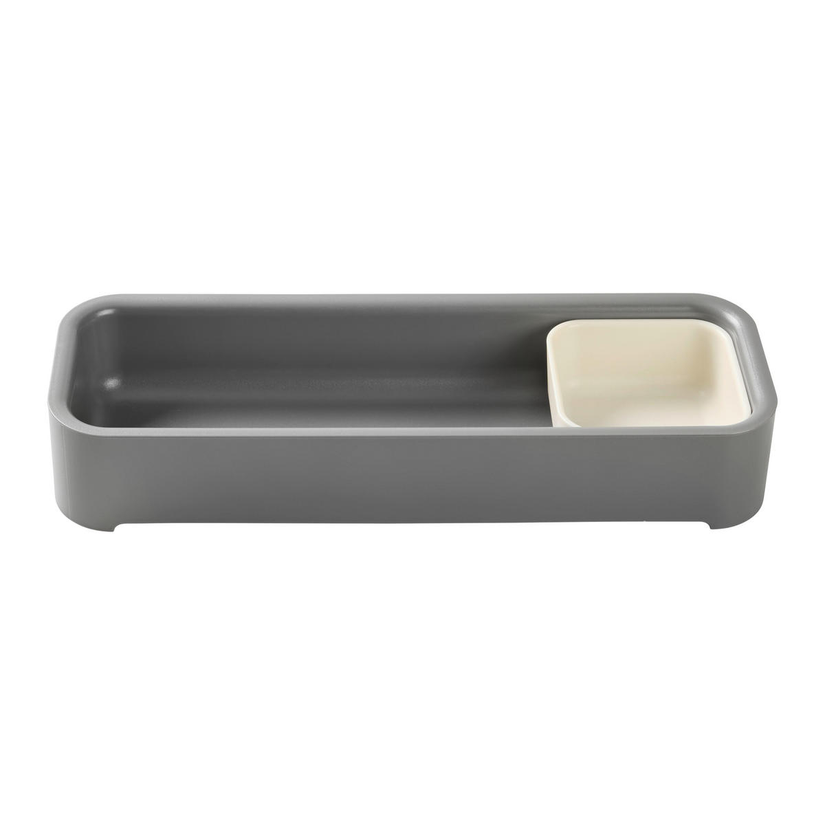 BESTECKEINSATZ Lis Grau - Grau, Kunststoff (28.6/1/9.6cm) - Mömax