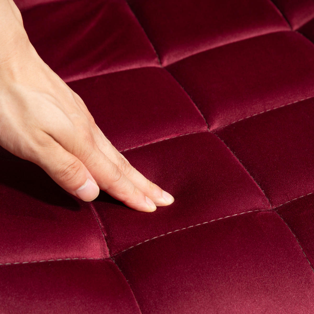 SCHREIBTISCHSTUHL MICKY Weinrot - Weinrot, Textil (50/92/54cm) - SVITA