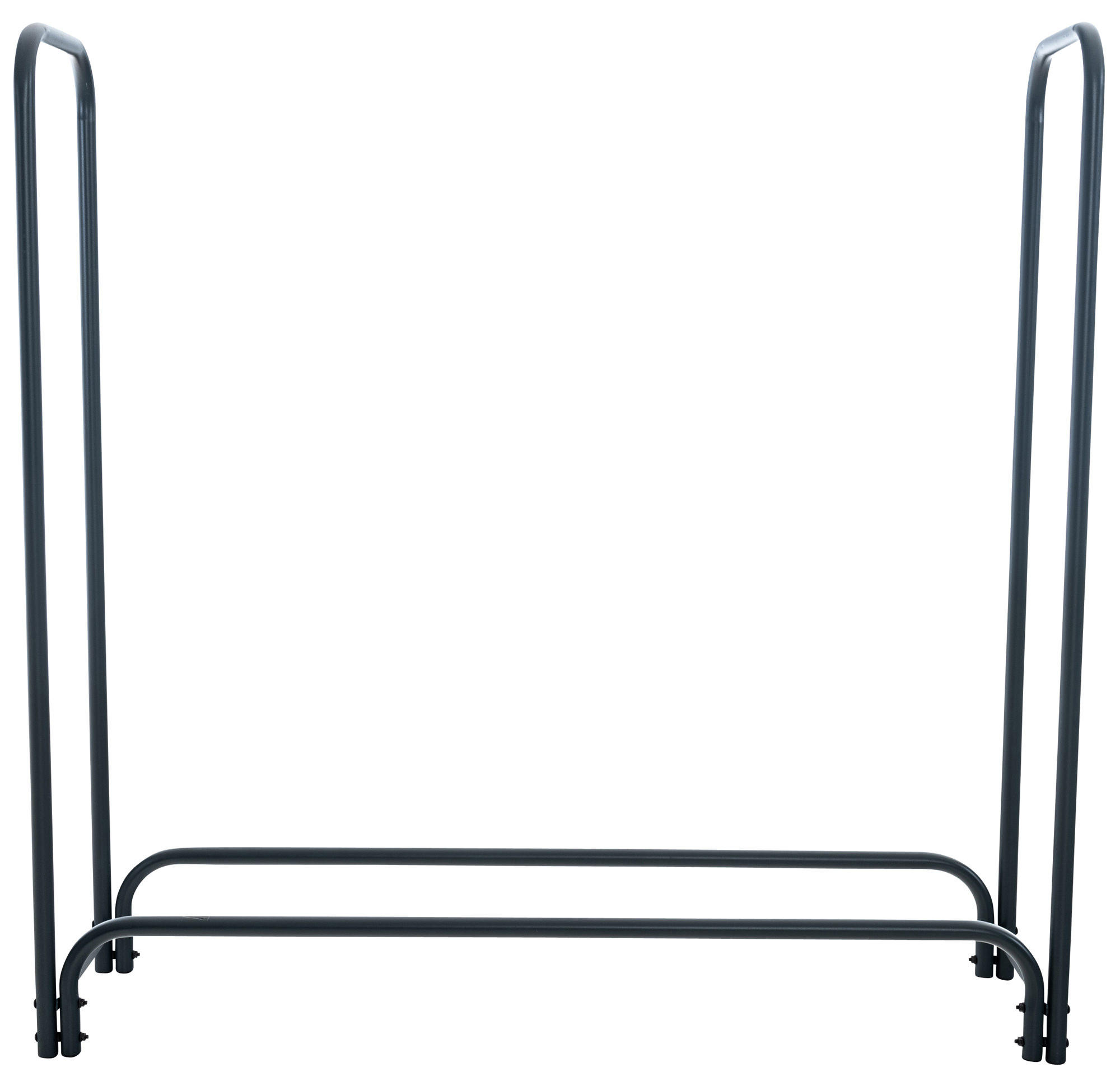 KAMINHOLZSTÄNDER Willie, 120x120x36 cm, Anthrazit - Schwarz, Metall (120/120/36cm) - TPFLiving