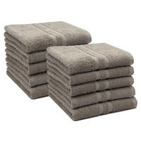 HANDTÜCHER, 10er-Set, 50x100 cm, 100% Baumwolle, Braun - Fango, Textil (50/100cm) - Zollner