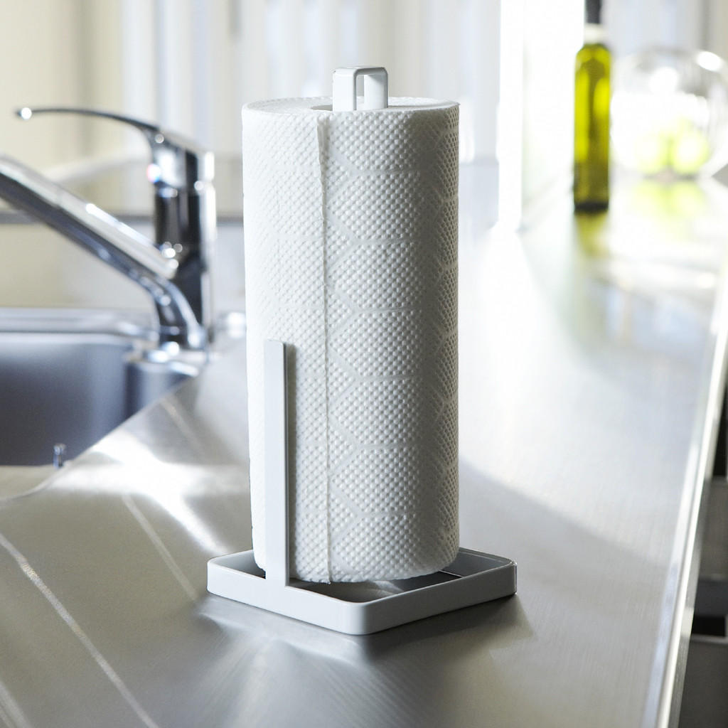 KÜCHENROLLENHALTER Tower 6781 Weiß Metall 26.5/11.0/11.0 cm - Weiß, Metall (11/26.5/11cm) - Yamazaki