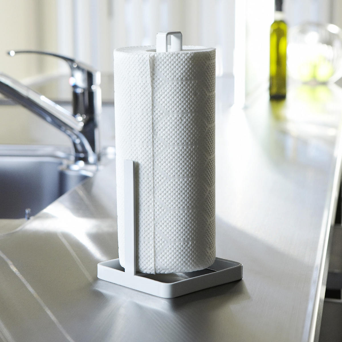 KÜCHENROLLENHALTER Tower 6781 Weiß Metall 26.5/11.0/11.0 cm - Weiß, Metall (11/26.5/11cm) - Yamazaki