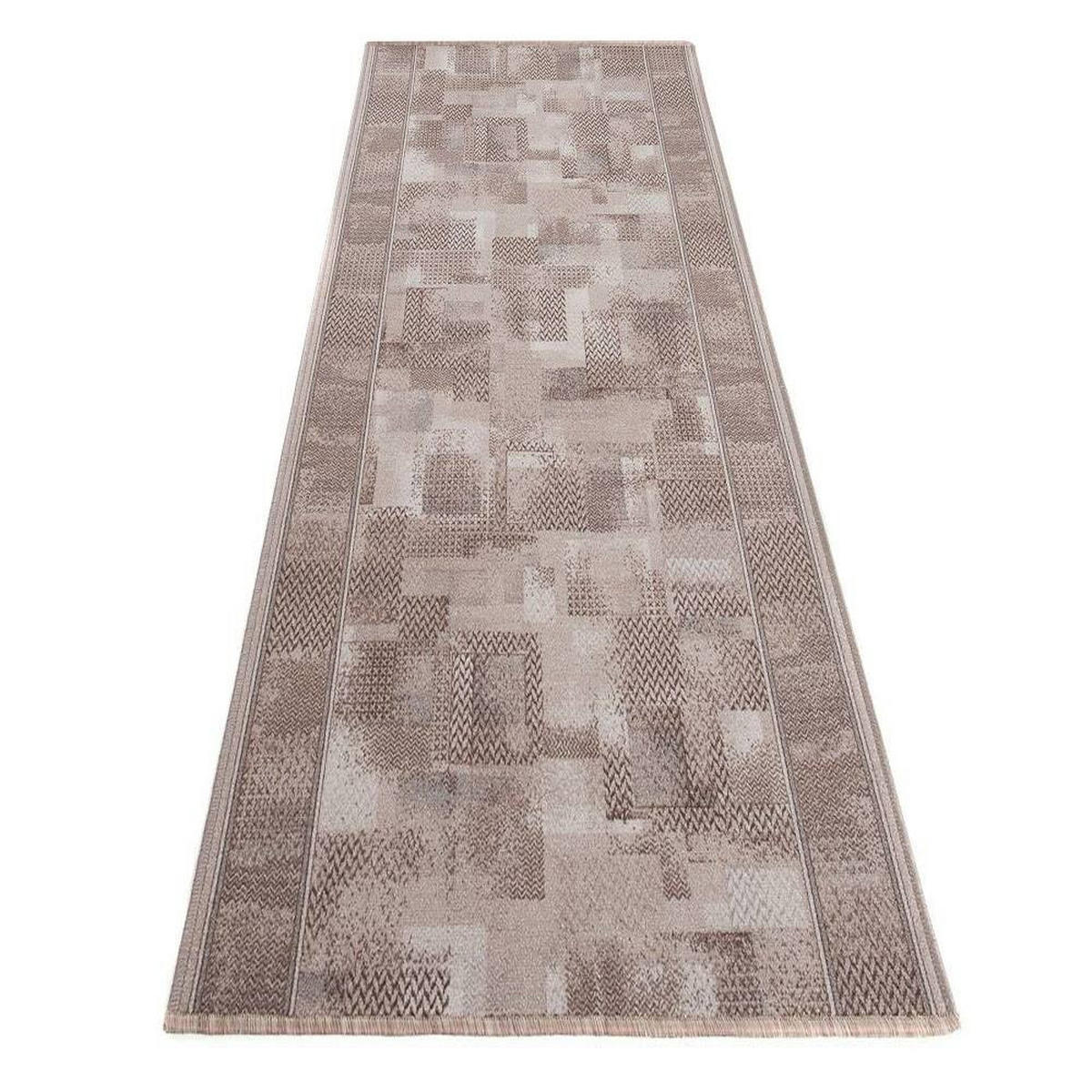 TEPPICHLÄUFER Anti-Rutsch Beige rutschfest Gummiunterlage 67/900 cm - Beige, Textil (67/900cm) - Tapiso