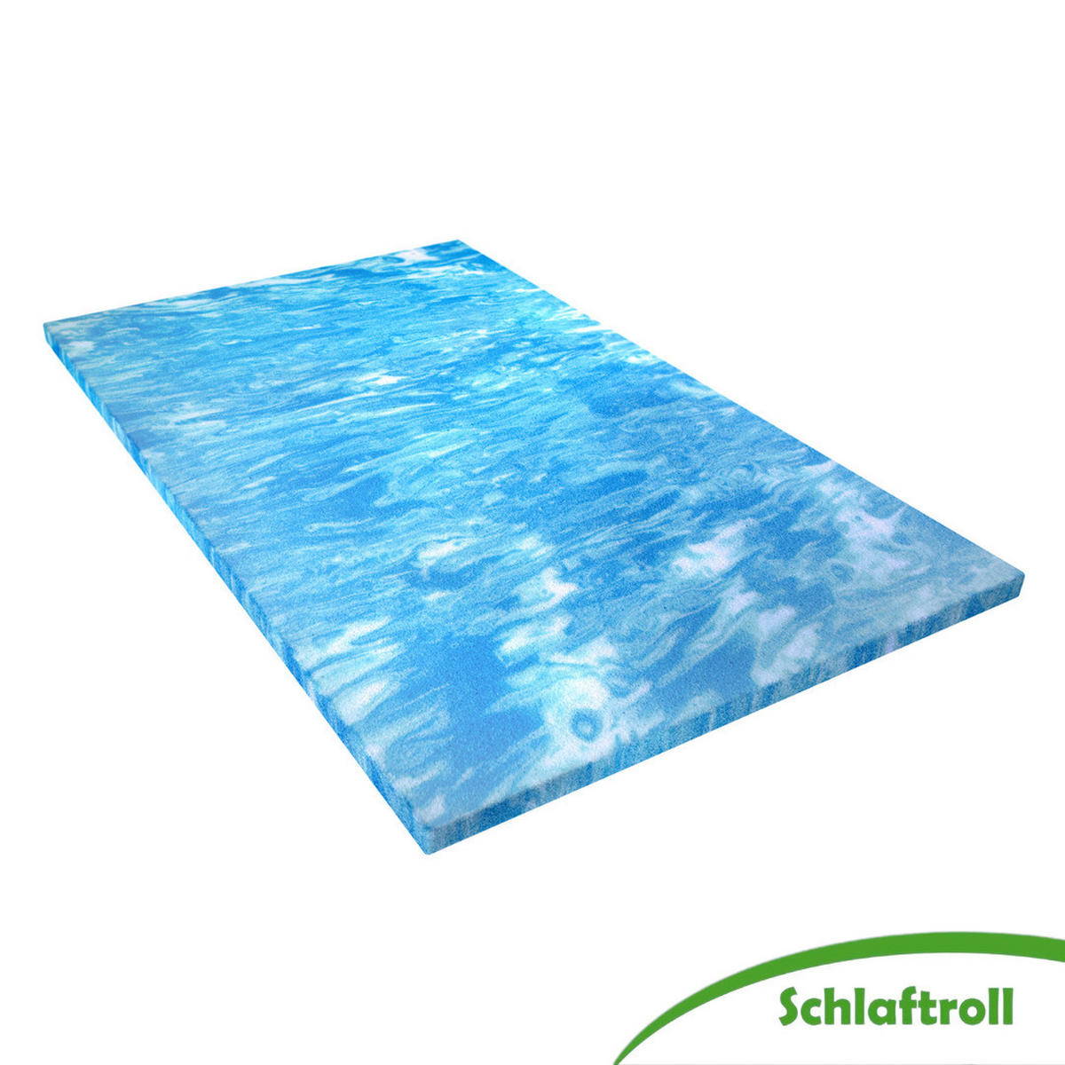 GELTOPPER Matratze mit Mikrofaserbezug 90 x 200 cm - Weiß, Textil (90/200cm) - Schlaftroll