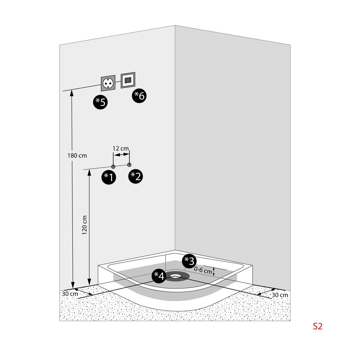 DAMPFDUSCHE Duschkabine D26-TH-EA 130x130 cm - Weiß, Glas/Kunststoff (130/130/220cm) - AcquaVapore by Sandra Jentho