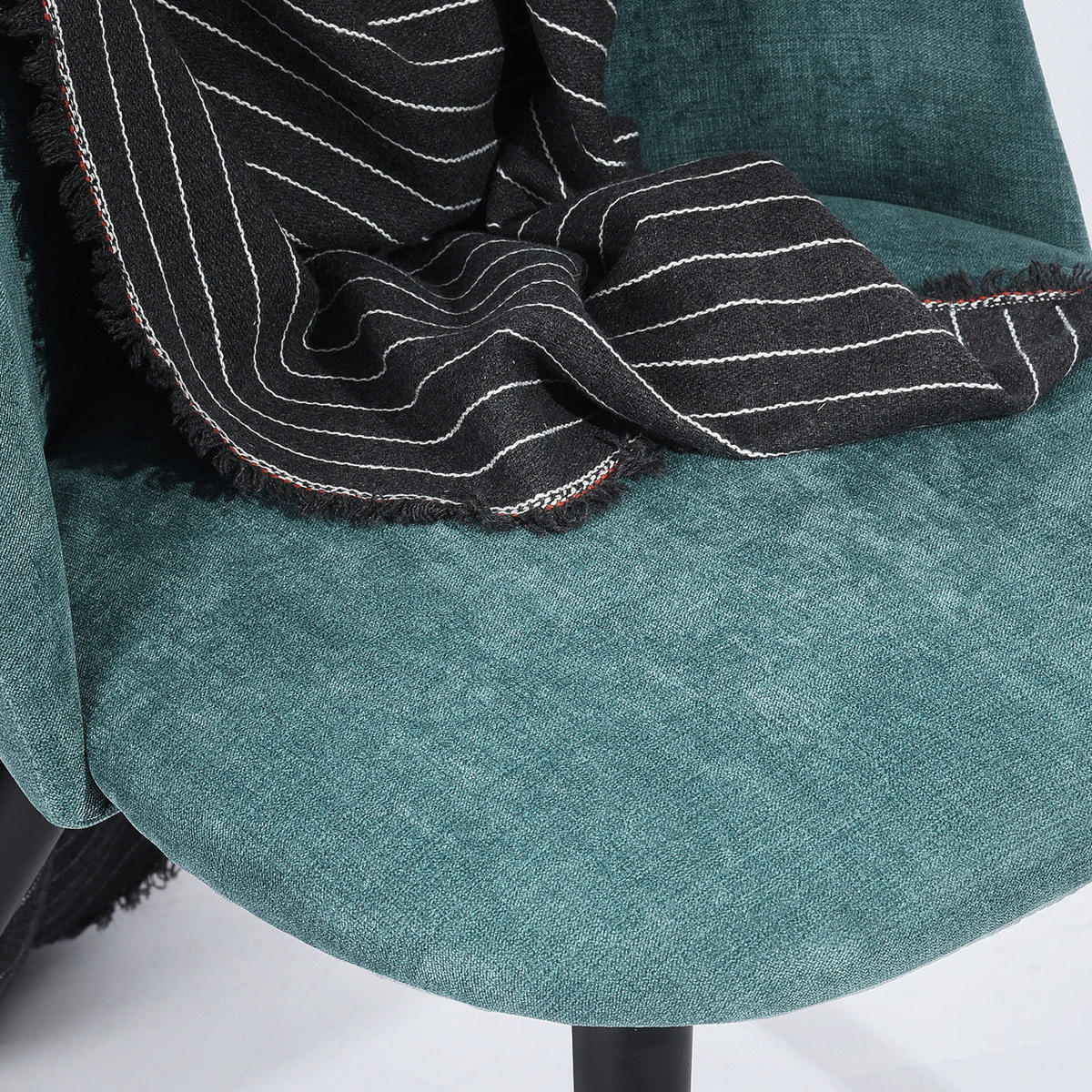 STUHL 2er-set Grün - Schwarz/Grün, Holzwerkstoff/Textil (53/78/54cm) - Urban Meuble