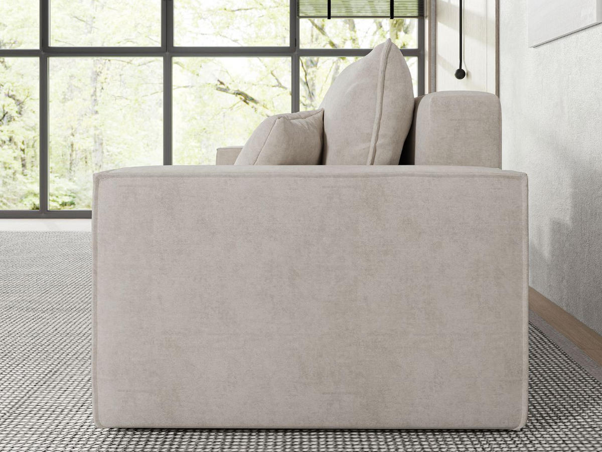SOFA 230/90/70 Beige Sivra - Beige, Kunststoff/Textil (230/70/90cm) - Graingold