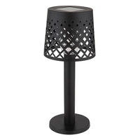 LED AUSSENLEUCHTE Schwarz Matt Dekorstanzungen - Schwarz, Kunststoff (9/9/21cm) - Globo Lighting