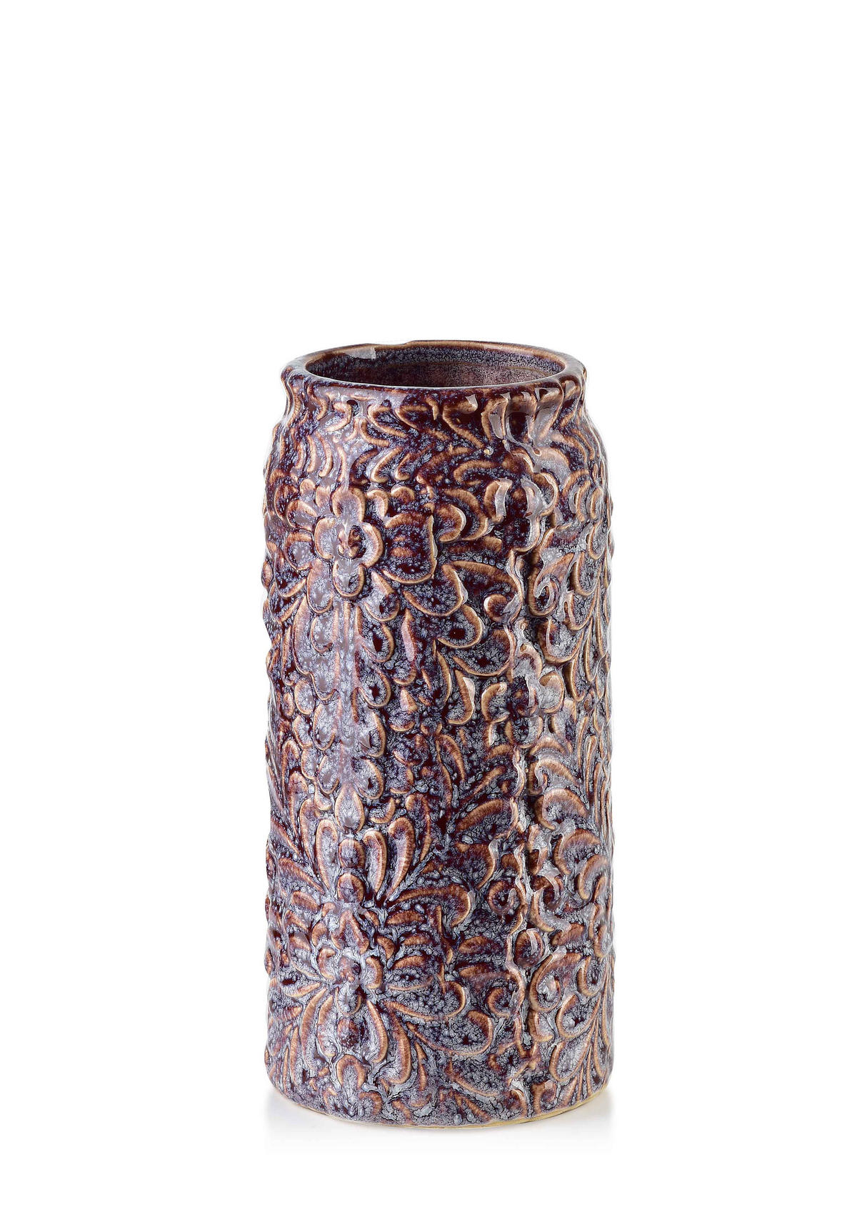 VASE Yanda Rosa 11/11/22 cm Keramik - Dunkelrosa, Keramik (22cm) - Mondex