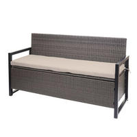 POLY-RATTAN 3ER SITZBANK Grau, Beige - Beige/Grau, Kunststoff (164/87/57cm) - MCW