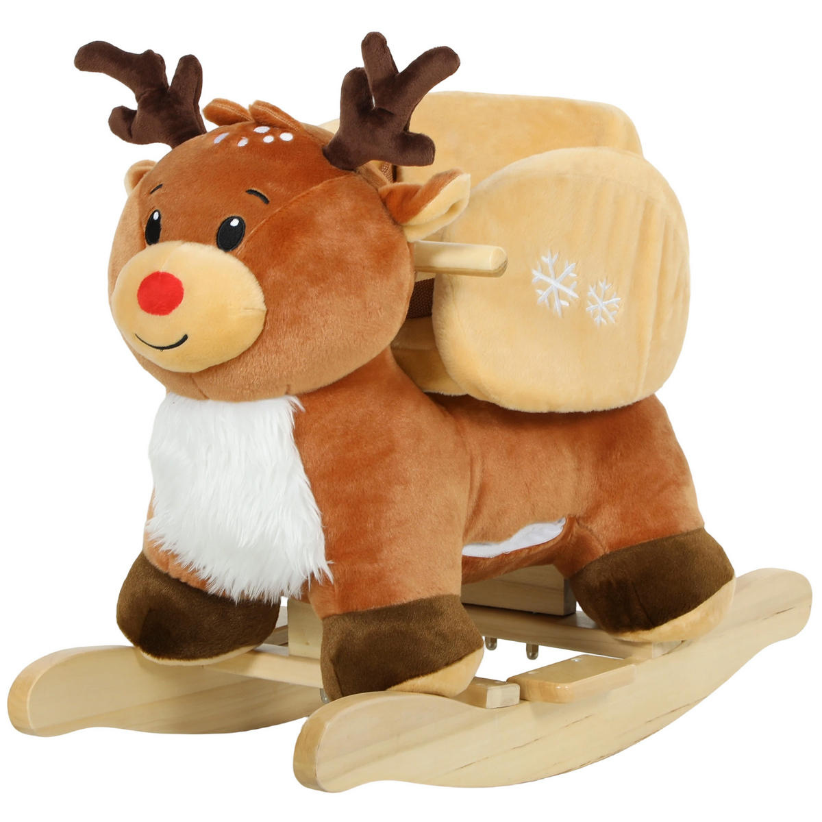 SCHAUKELPFERD DE-18255 Braun - Braun, Holz (32/55/65cm) - ComfortXL