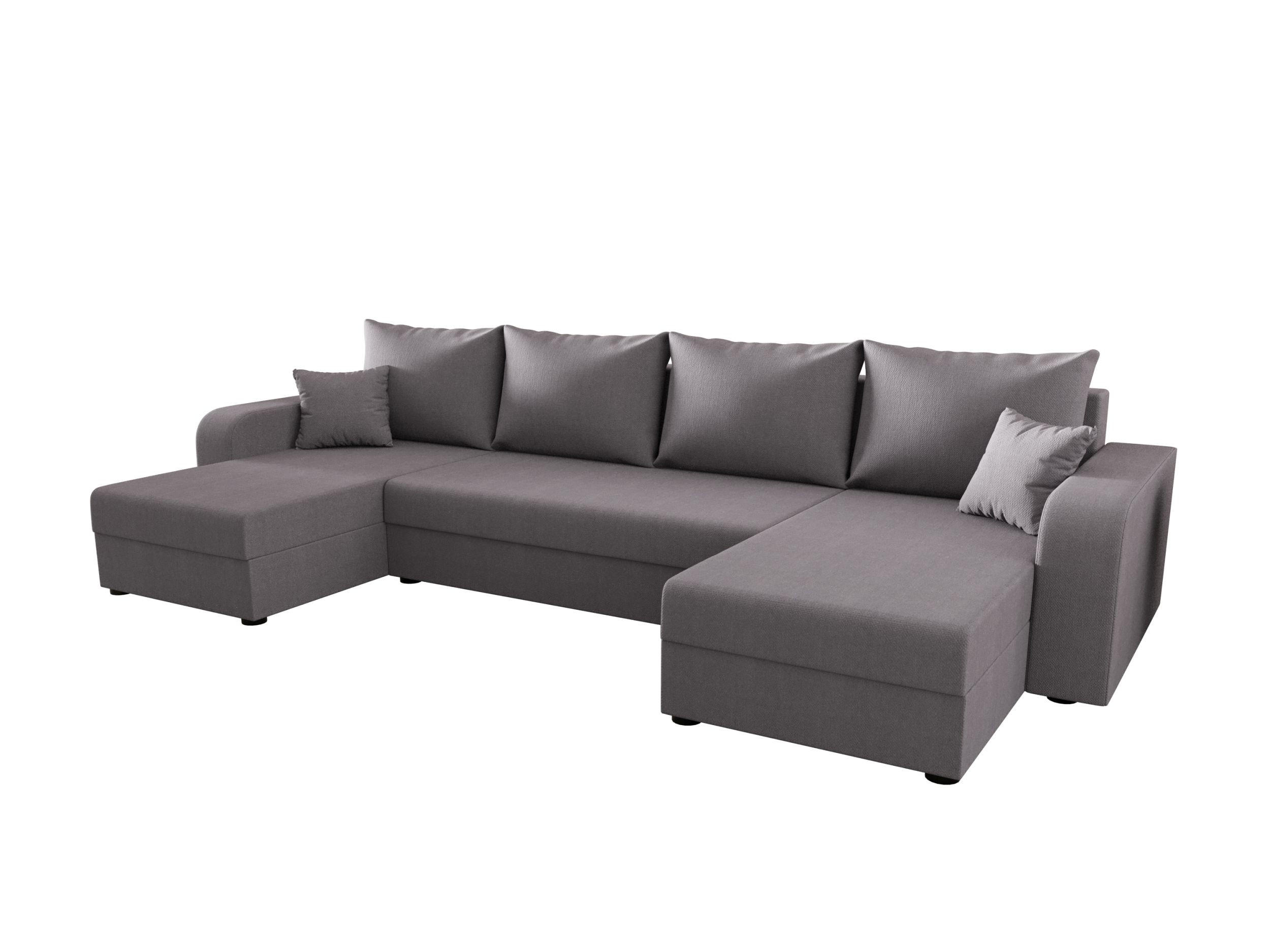 WOHNLANDSCHAFT HEWLET U BIS Cosmic 160 mit Schlaffunktion - Grau, Textil (305/90/140cm) - Bedante