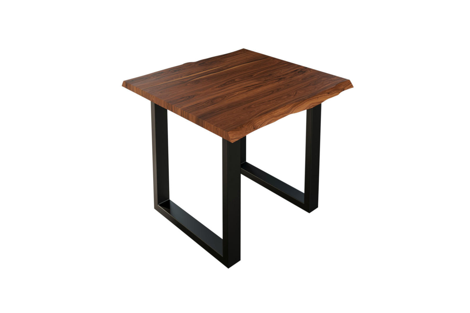 ESSTISCH LAUREN - Nussbaumfarben/Walnussfarben, Holz/Metall (90/90/77cm) - SAM