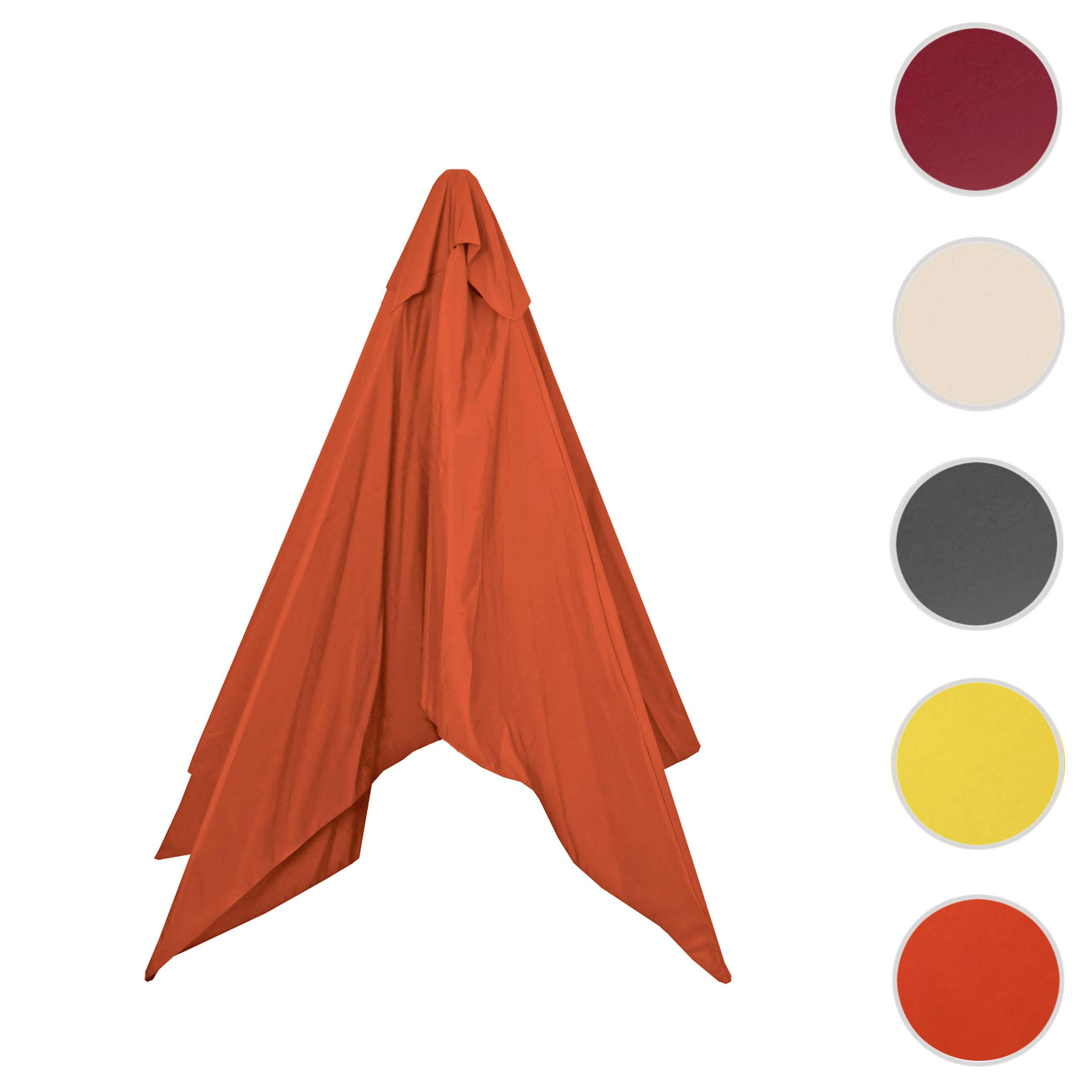 ERSATZ-BEZUG FÜR SCHIRM RUN Orange - Orange, Textil (290/290cm) - MCW