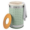 WÄSCHETONNE 50 Liter, grün - Grün, Metall (35.5/57.5/35.5cm) - eluno