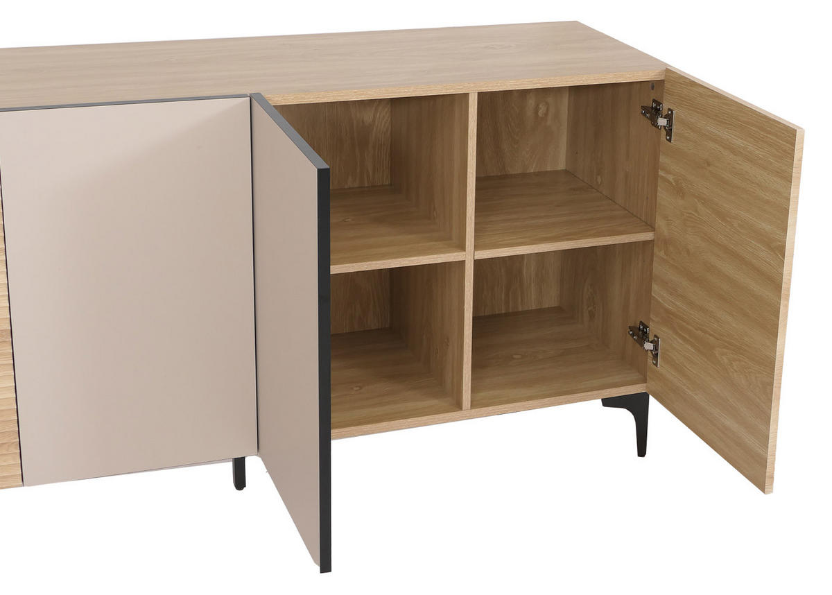 SIDEBOARD Eiche Dekor - Eiche Wotan, Holz (160/80/42cm) - MCW
