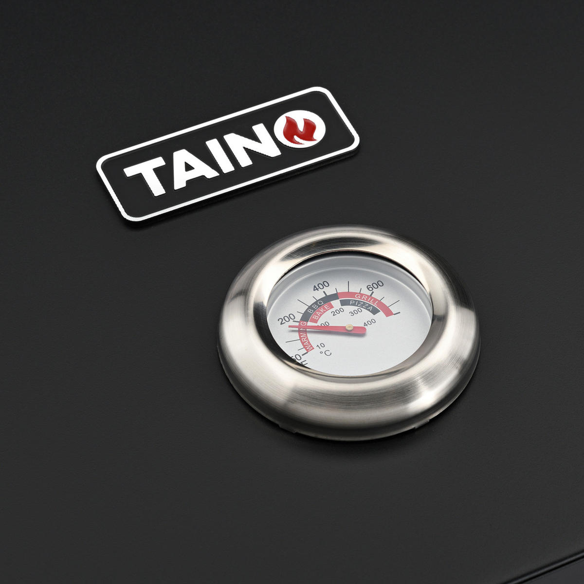 PIZZABOX Stahl Schwarz - Schwarz, Metall (45/12/36cm) - TAINO