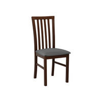 STUHL Milano I, Holzfarbe: Walnuss - Dunkelgrau/Walnussfarben, Holz (43/93/40cm) - MIRJAN24