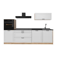 KUCHYNKA R-Line, Biely vidiecky dom/Dub Goldkraft, 280 cm bez pracovnej dosky - biela/farba duba, kompozitné drevo (280/143/46cm) - Vicco