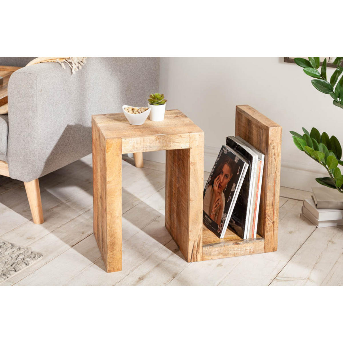BEISTELLTISCH S Mango 60 cm - Braun, Holz (30/45/60cm) - riess-ambiente