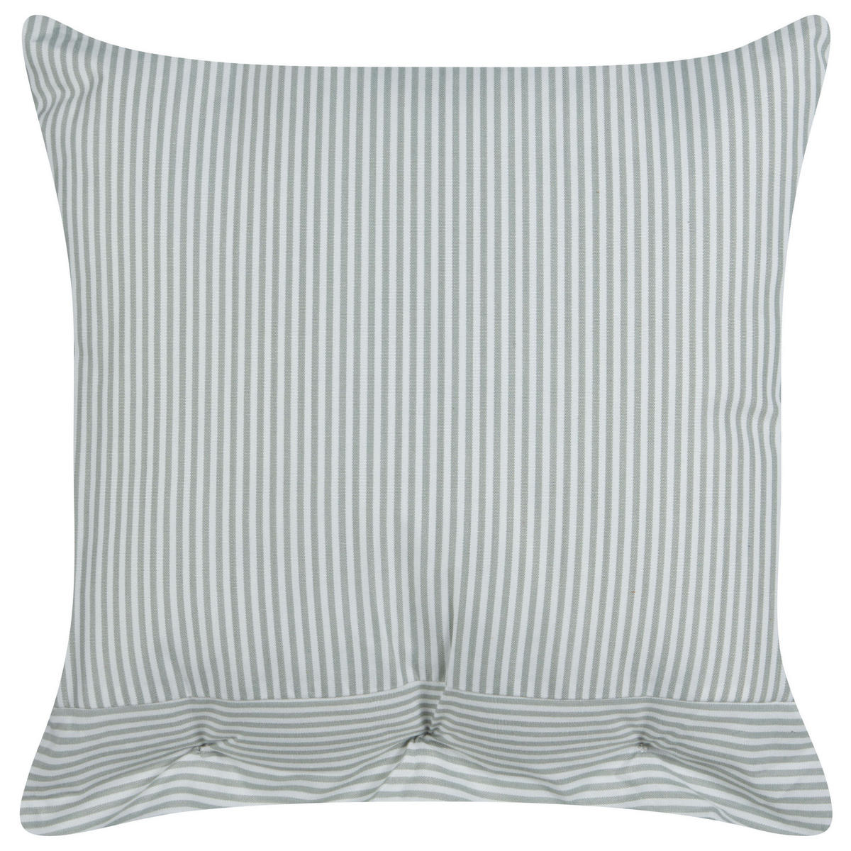 DEKOKISSEN Mintgrün 45/45 cm Sebrine - Weiß/Braun, Textil (45/45cm) - Beliani