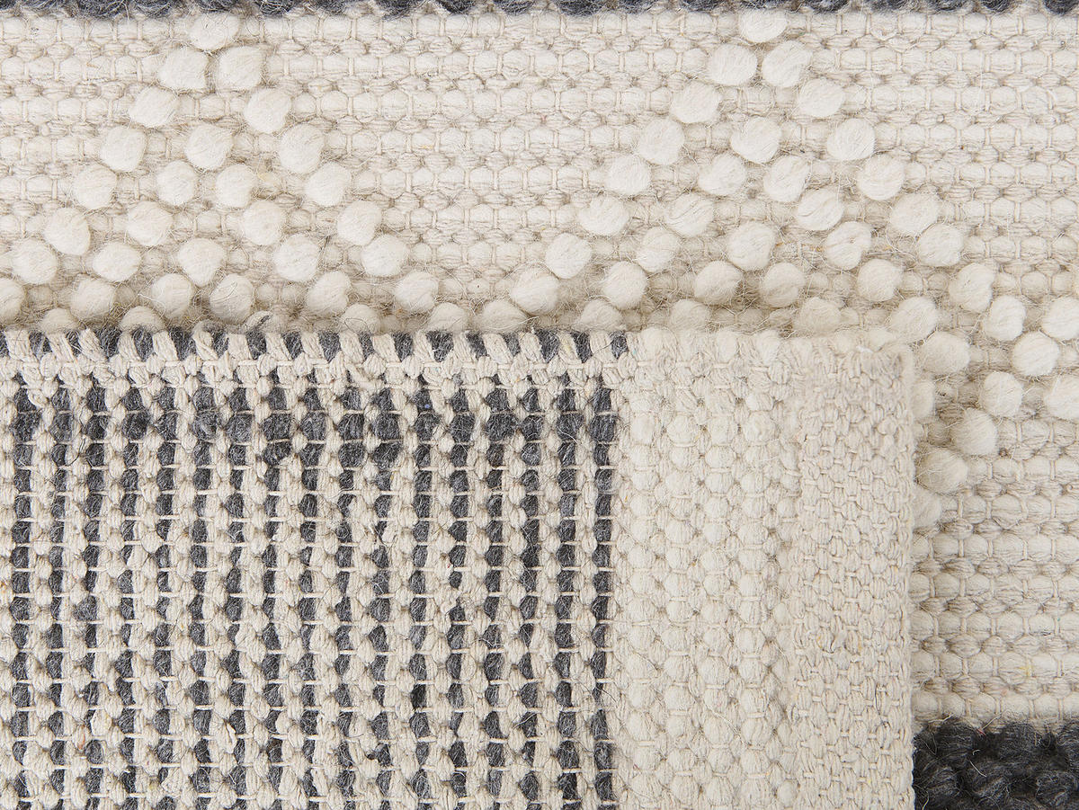 KURZFLOR-TEPPICH Davutlar 230/160 cm - Beige, Textil (160/230cm) - Beliani
