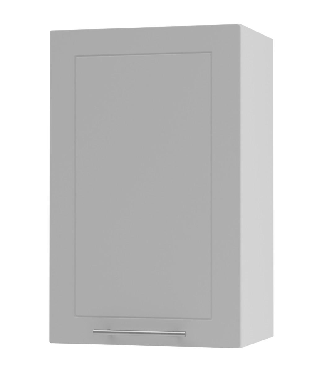 KÜCHENHÄNGESCHRANK Kvantum W2/45 Weiß Matt / Weiß Matt 45 / 32,5 / 72cm - Weiß/Grau, Holz/Holzwerkstoff (45/72/32.5cm) - Feldmann-Wohnen