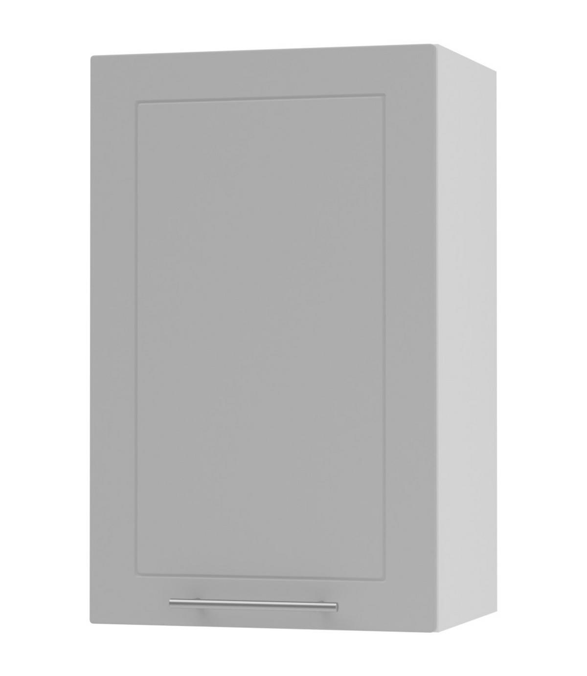 KÜCHENHÄNGESCHRANK Kvantum W2/45 Weiß Matt / Weiß Matt 45 / 32,5 / 72cm - Weiß/Grau, Holz/Holzwerkstoff (45/72/32.5cm) - Feldmann-Wohnen