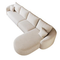ECKSOFA DE-34817 3-Sitzer Chaiselongue rechts Weiß - Weiß, Textil (168/336cm) - ComfortXL