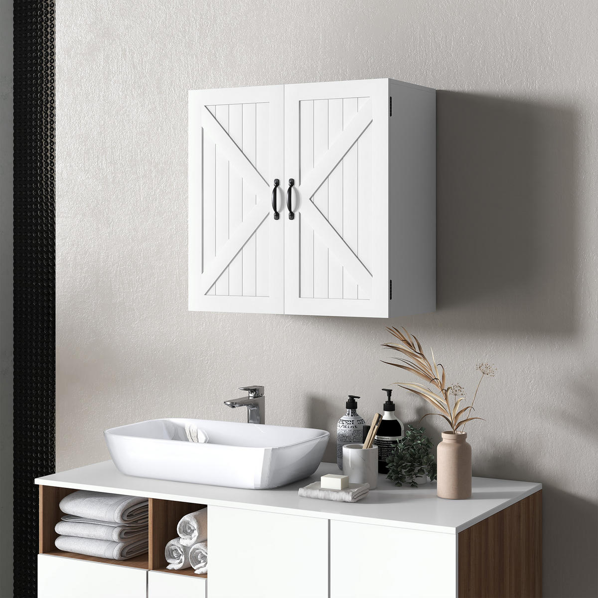 HÄNGESCHRANK Weiß 1 Stück - Weiß, Kunststoff (60/60/30cm) - GiPP